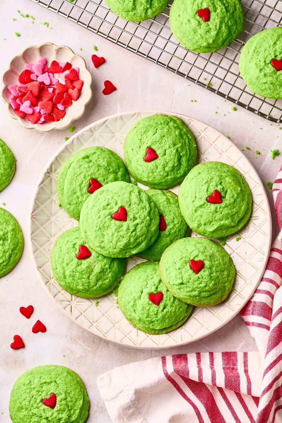 Dairy Free Grinch Cookies