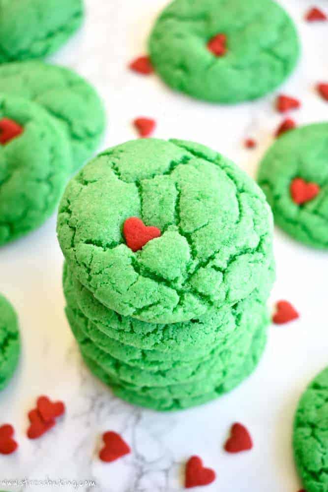 Easy Crinkly Grinch Cookies Recipe