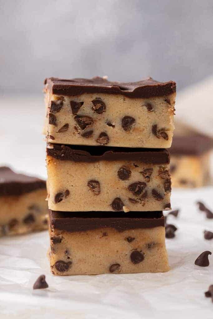 Easy No Bake Cookie Dough Bars