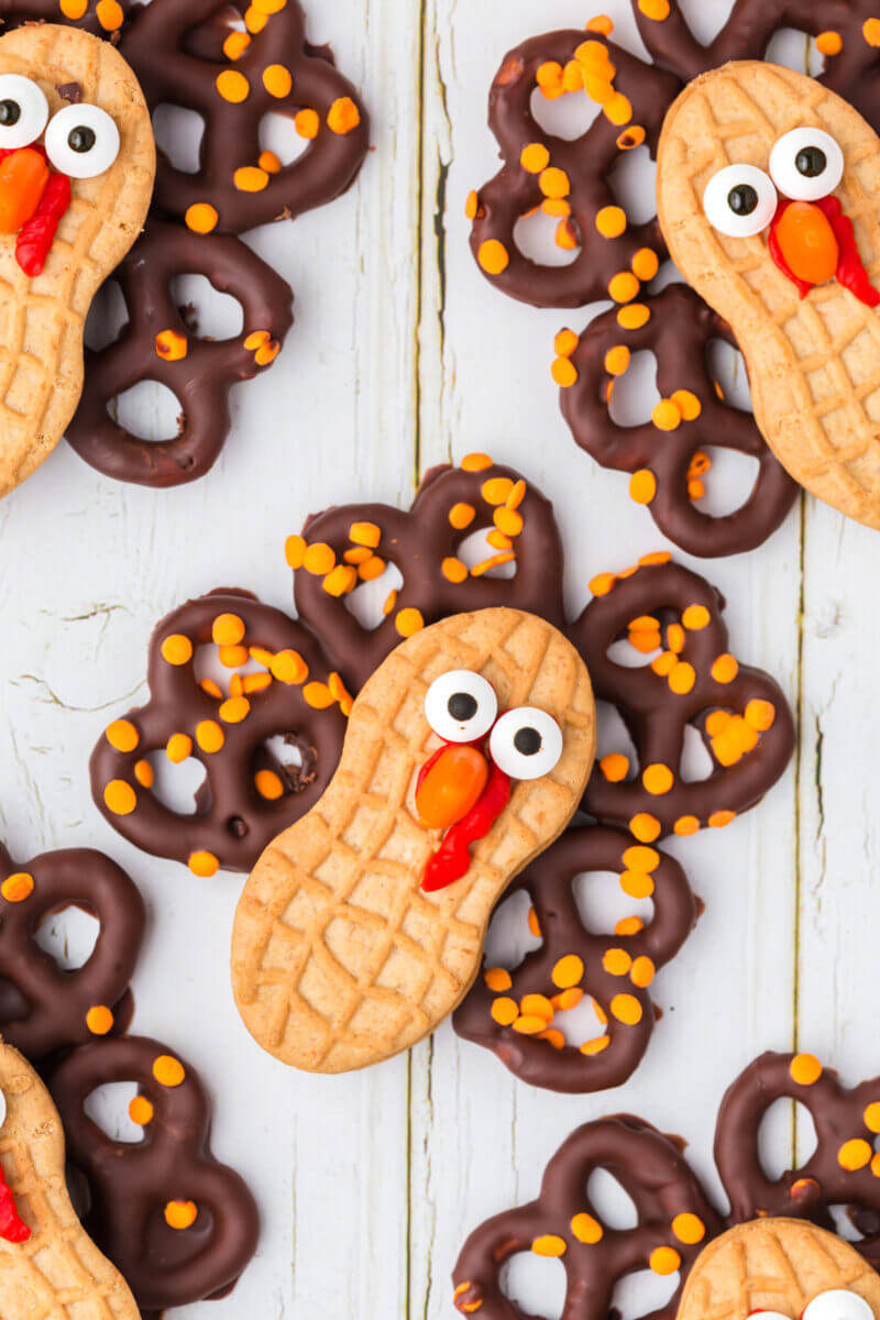 Easy Nutter Butter Turkey Cookies