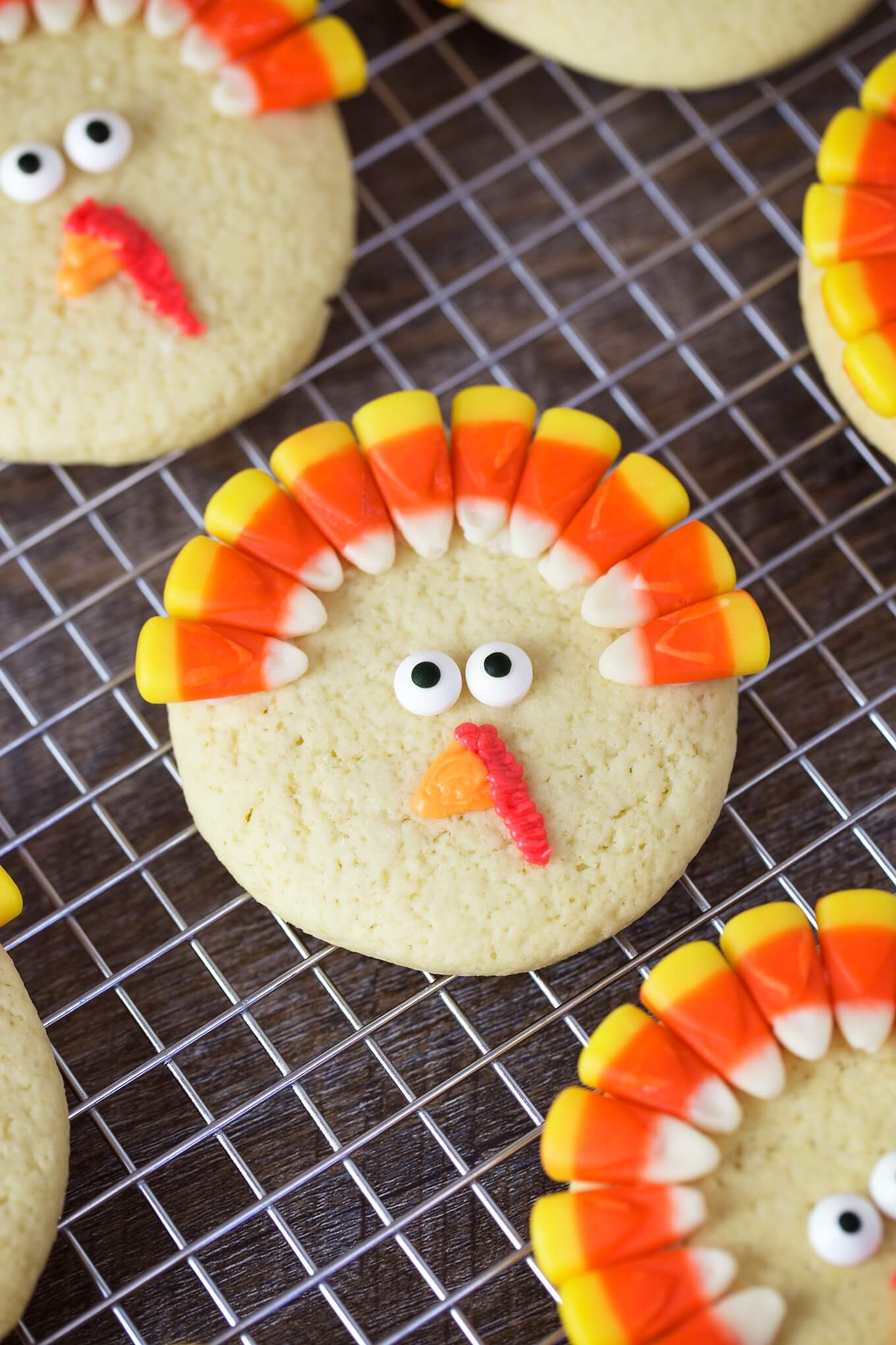 Easy Turkey Sugar Cookies