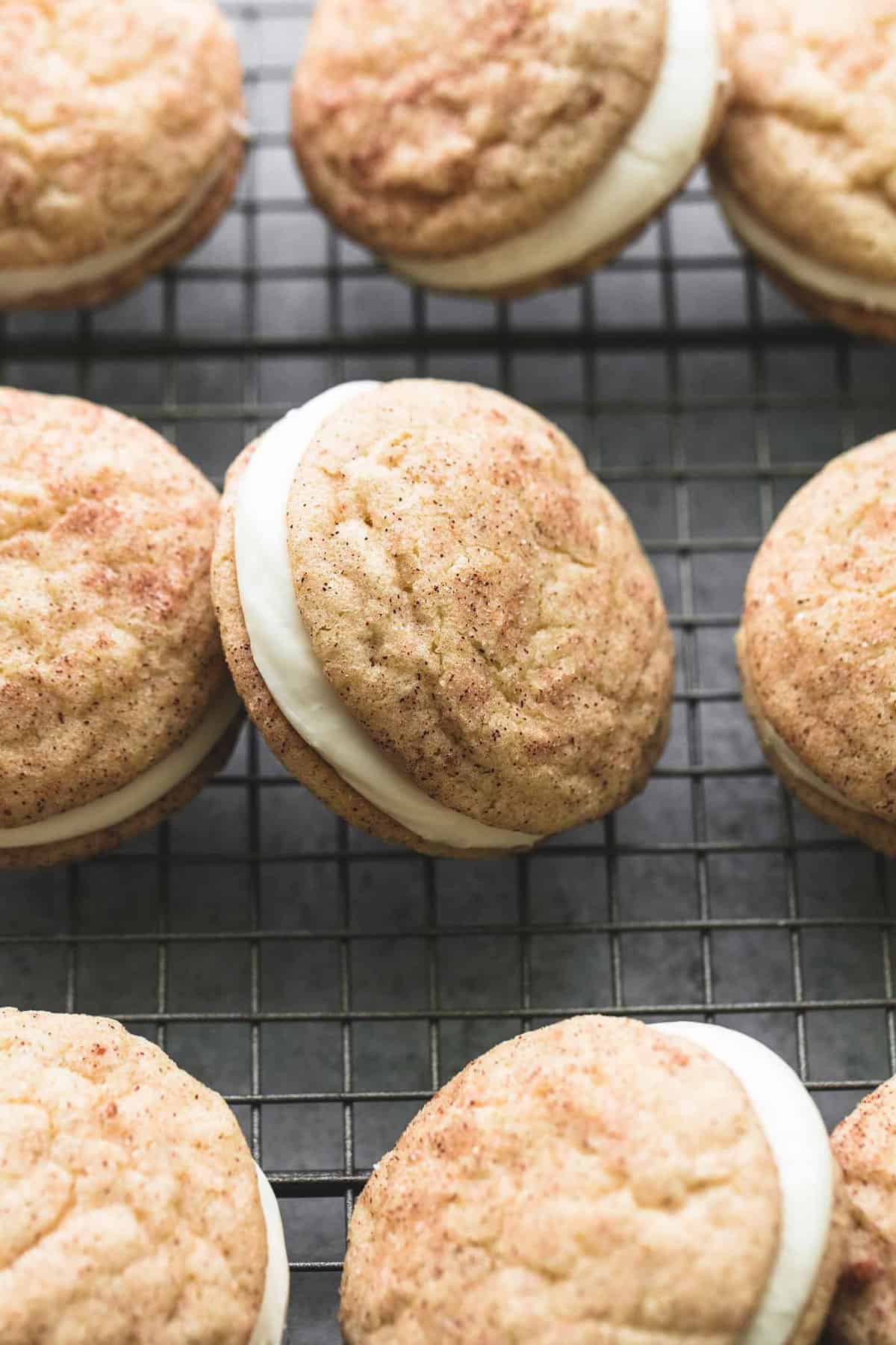 Eggnog Snickerdoodle Whoopie Pies