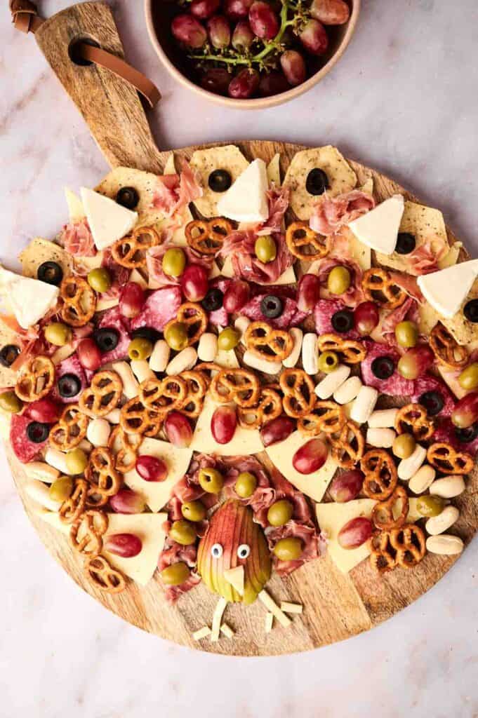 Festive Turkey Charcuterie Board Recipe