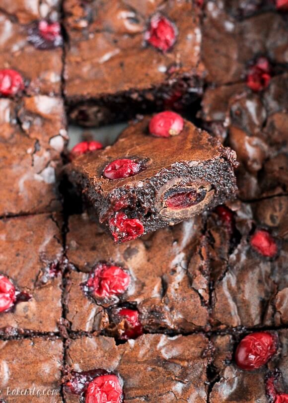 Fudgy Cranberry Brownies