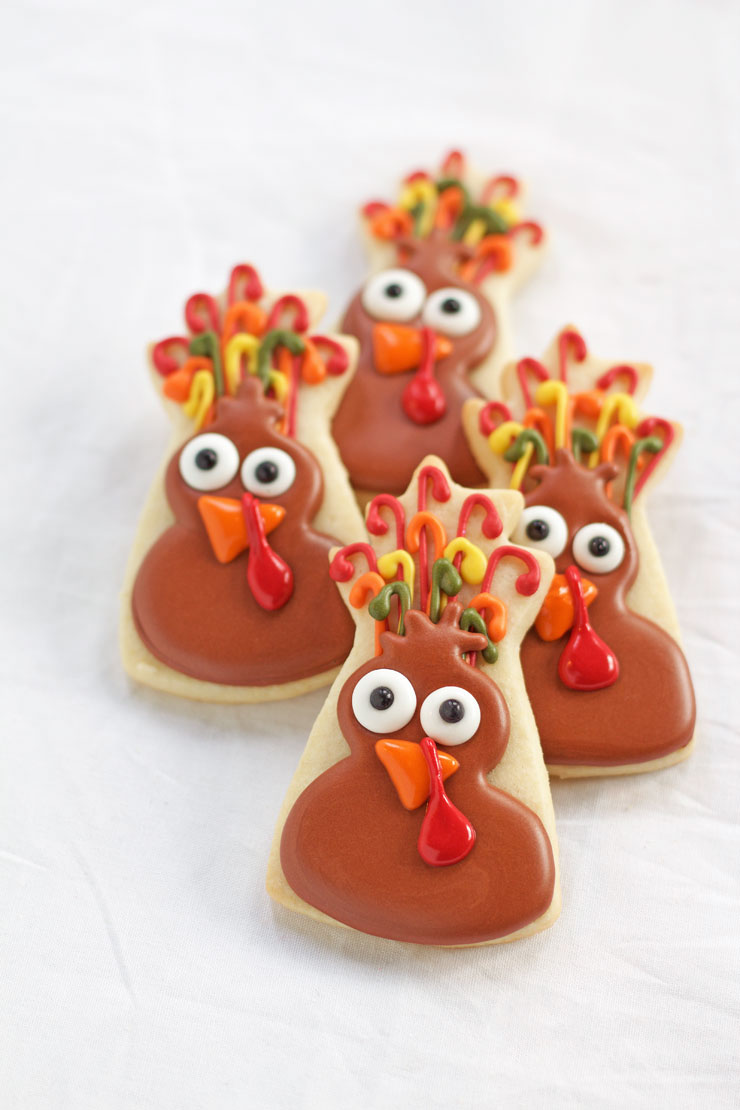 Fun Turkey Cookies - Or Funny Turkeys