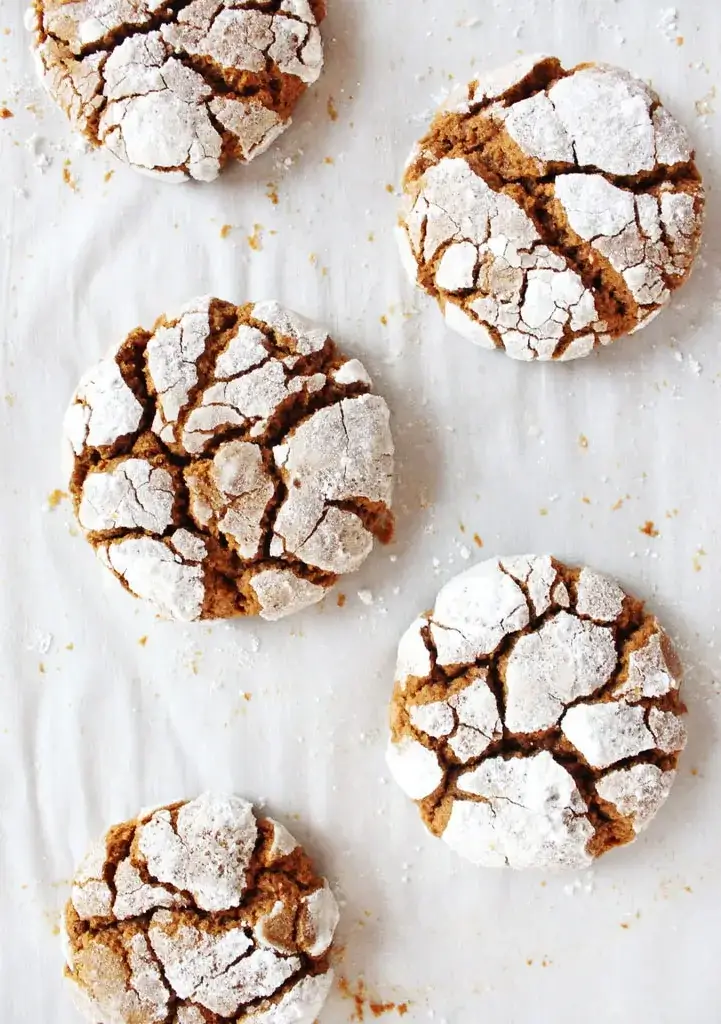 Gingerbread Crinkle Cookies
