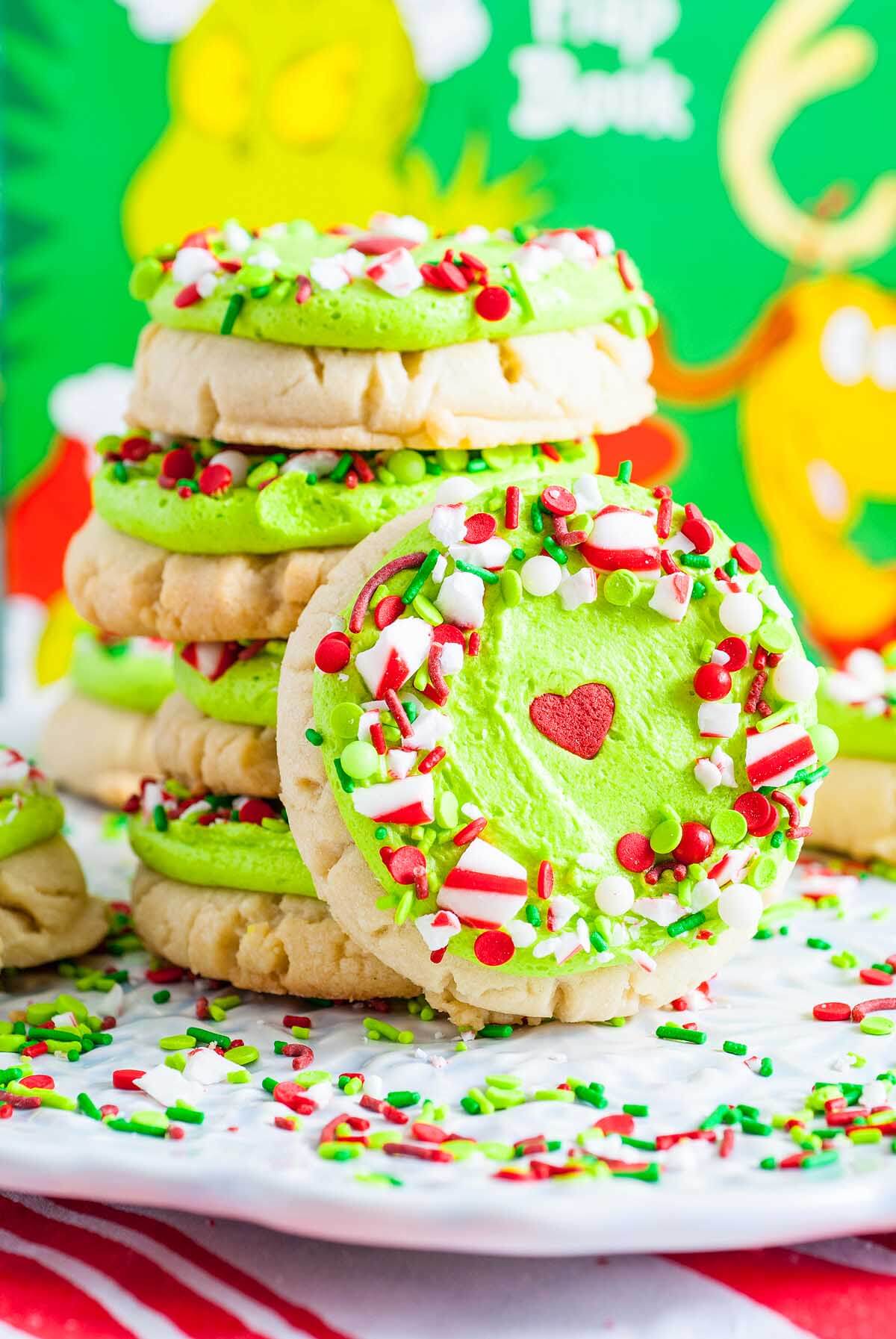 Grinch Crumbl Christmas Sugar Cookies