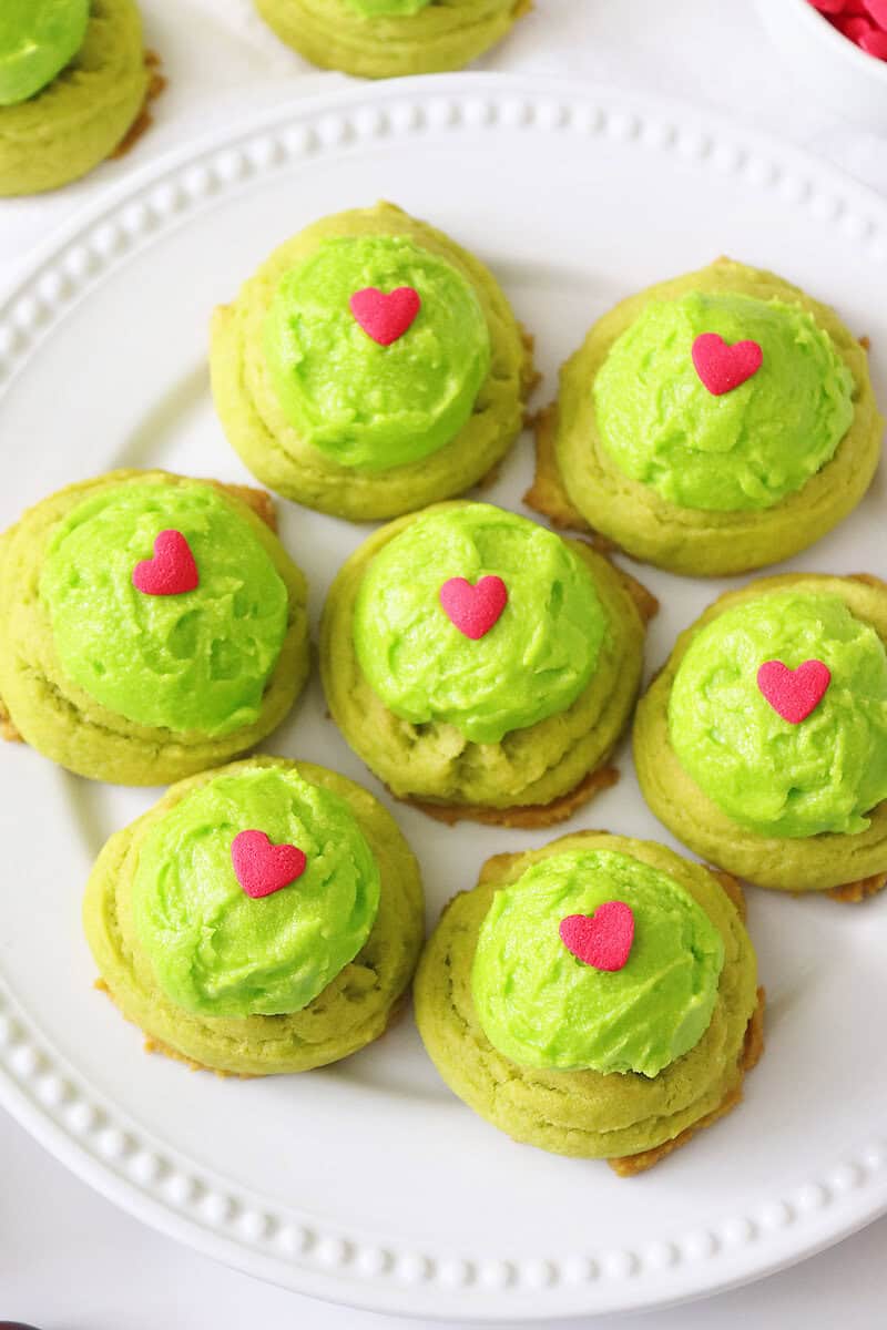 Grinch Drop Cookies