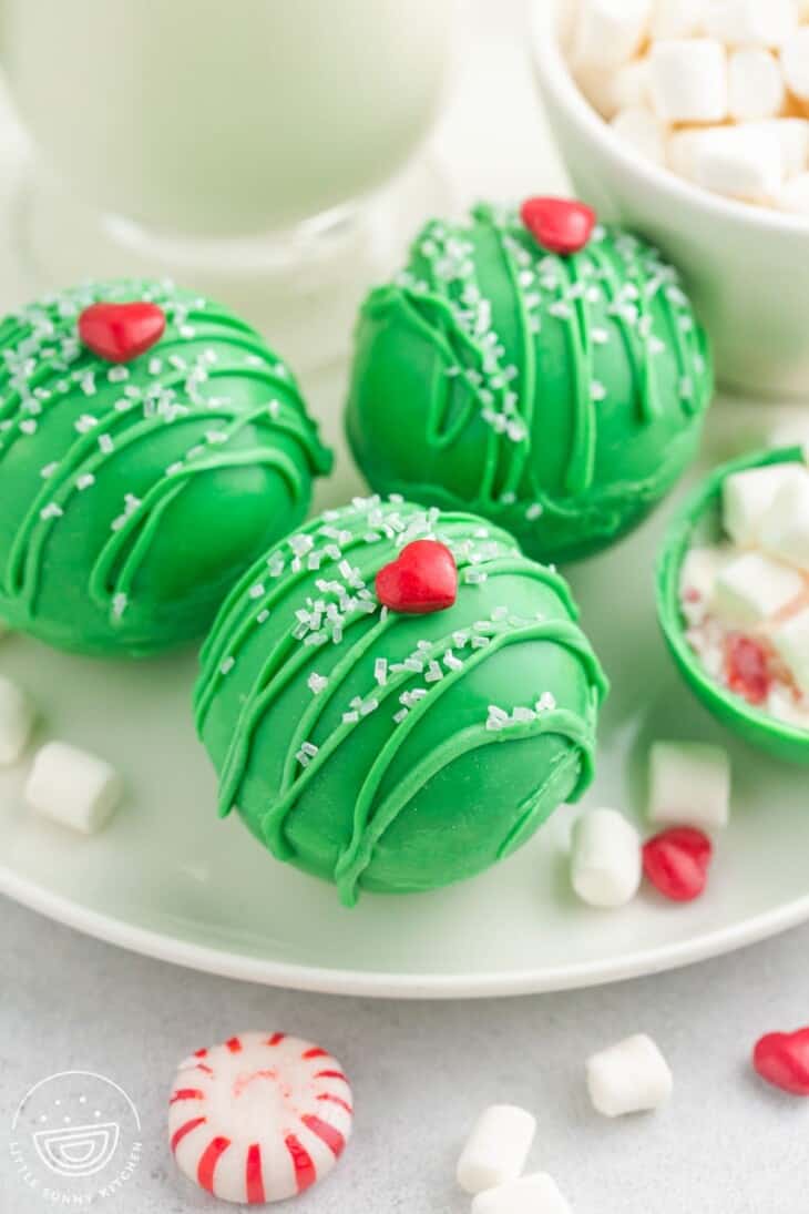 Grinch Hot Chocolate Bombs