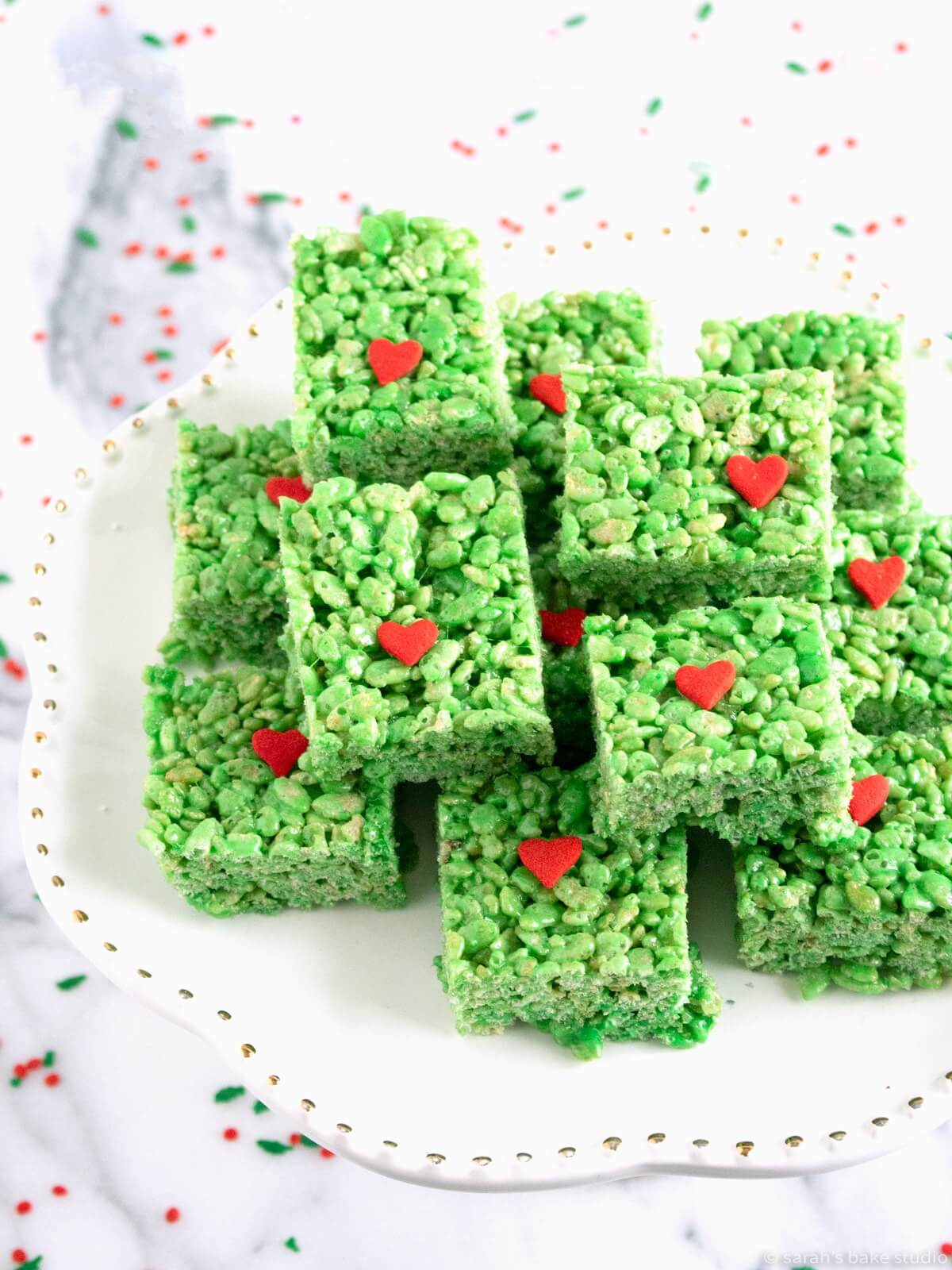 Grinch Rice Krispies Treats