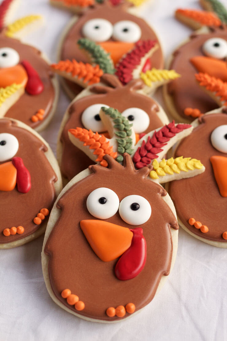 How To Make a Turkey Cookie With a Pineapple Cutter
