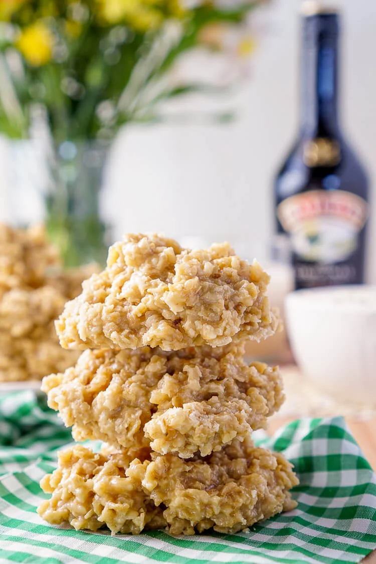 Irish Cream No Bake Cookies