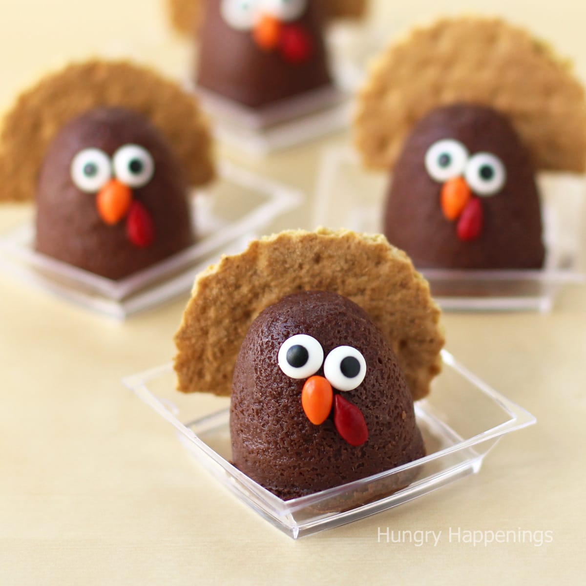 Mini Chocolate Cheesecake Turkeys