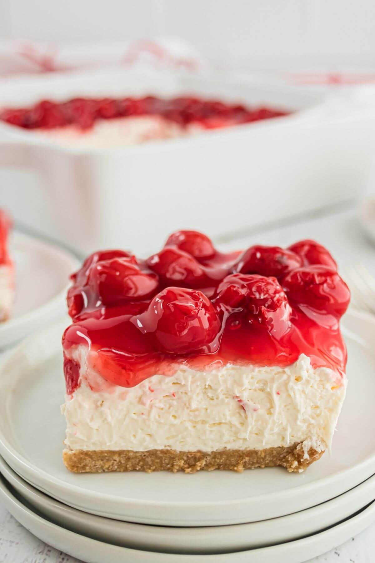 No-Bake Cherry Cheesecake Recipe (With Video)