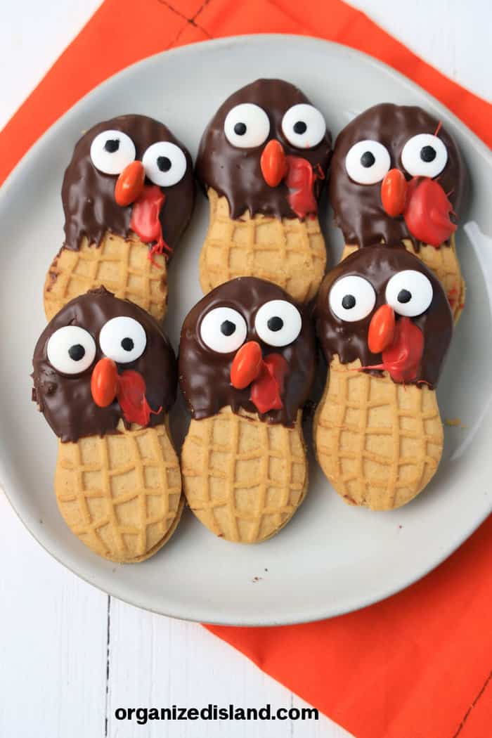 Nutter Butter Turkey Cookies