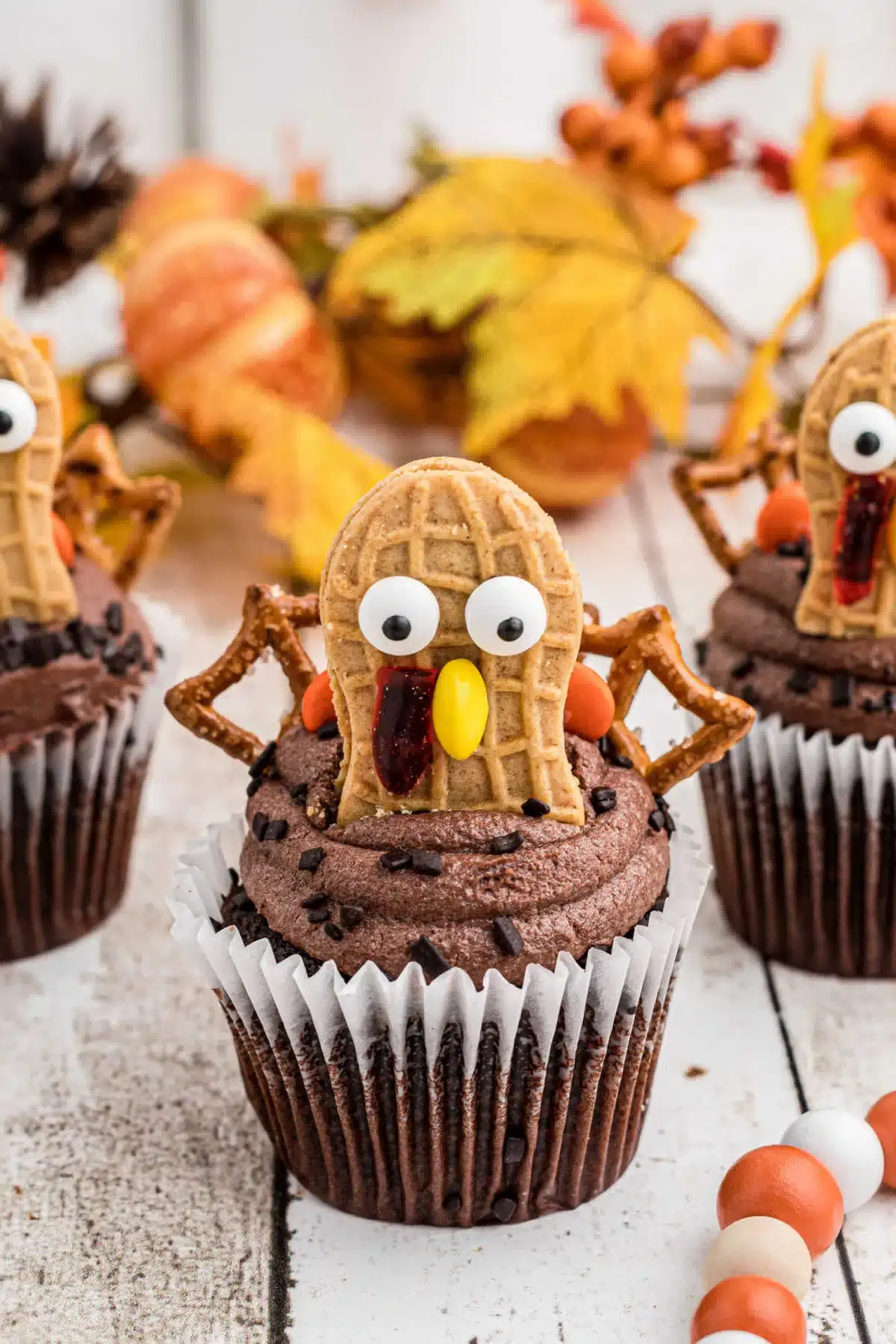 Nutter Butter Turkey Cupcakes