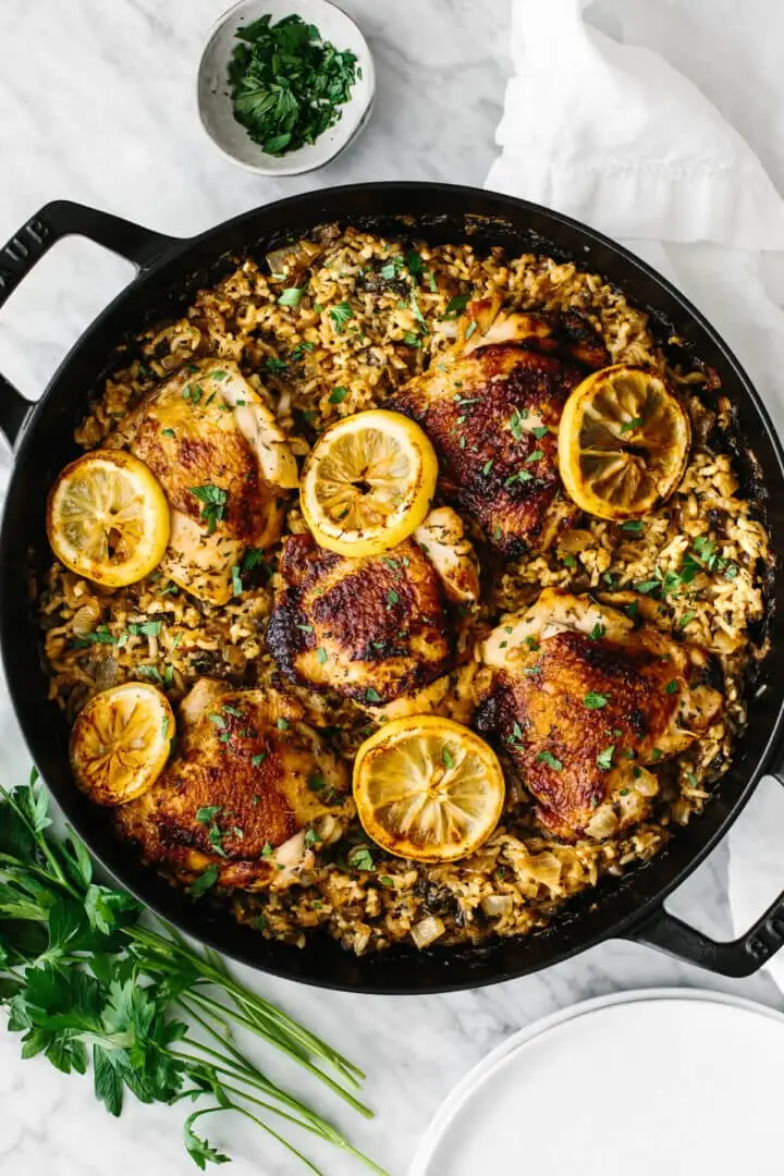 One Pan Chicken and Rice