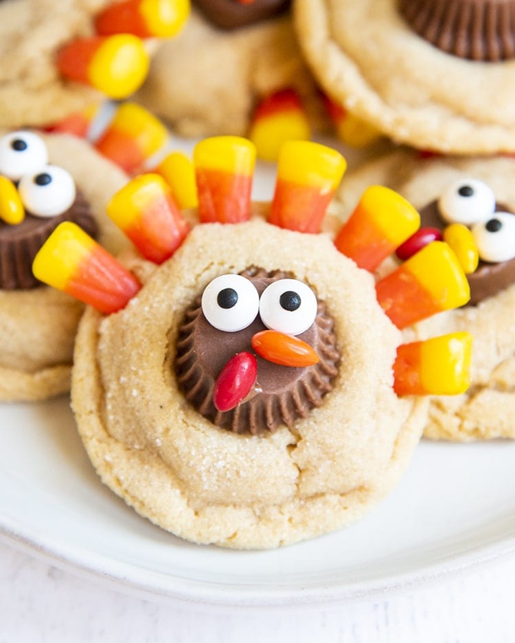 Peanut Butter "Turkey" Cookies