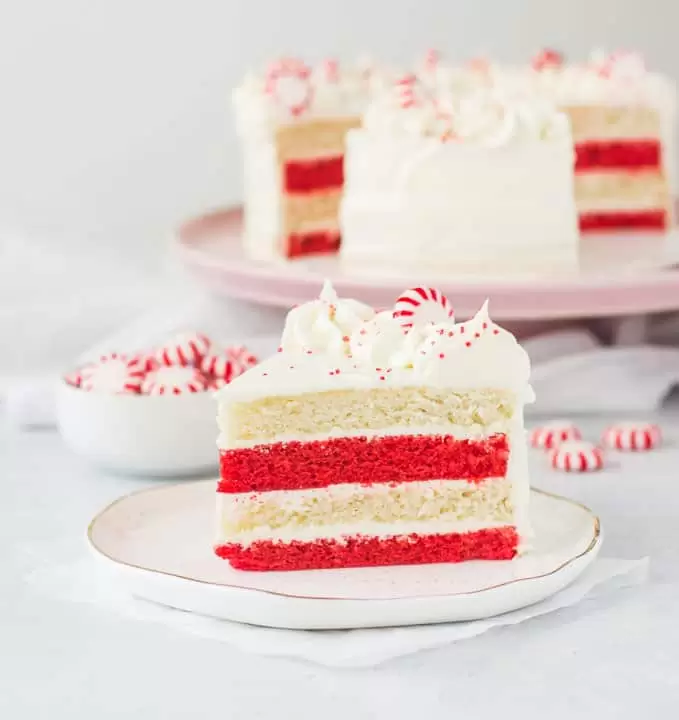 Peppermint Cake With White Chocolate Buttercream