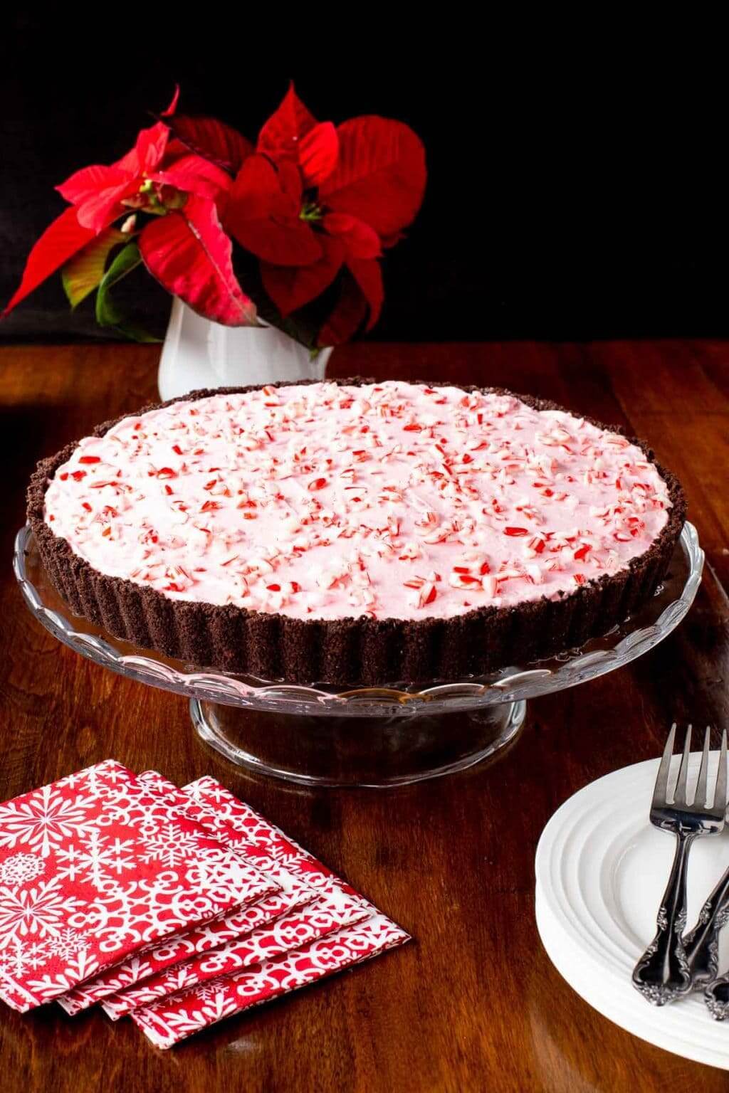 Peppermint Candy Cane Tart