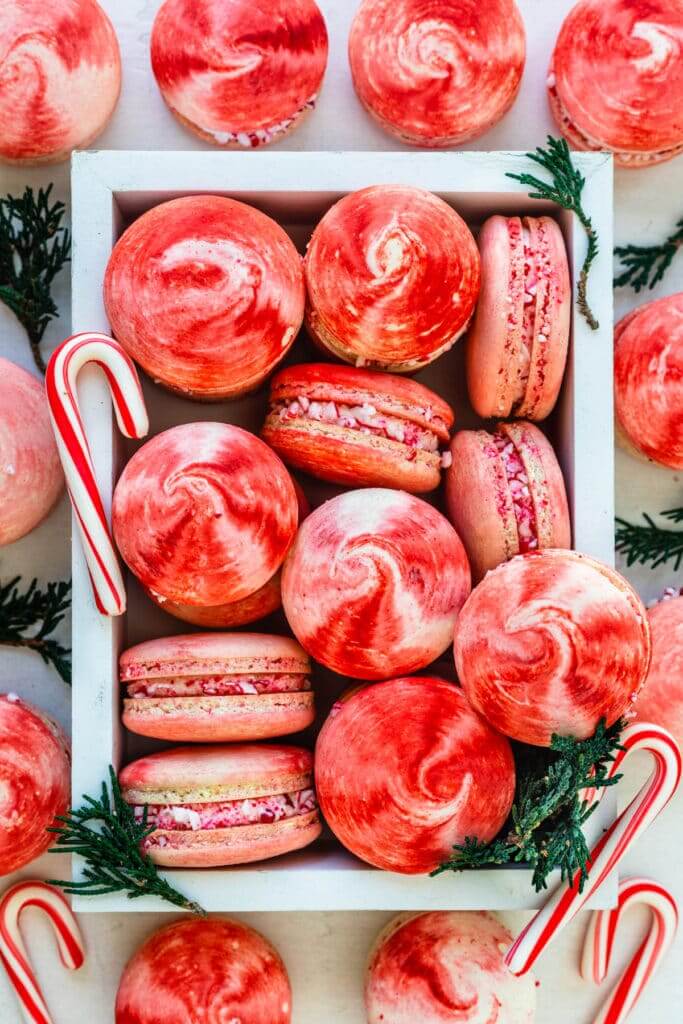 Peppermint Macarons