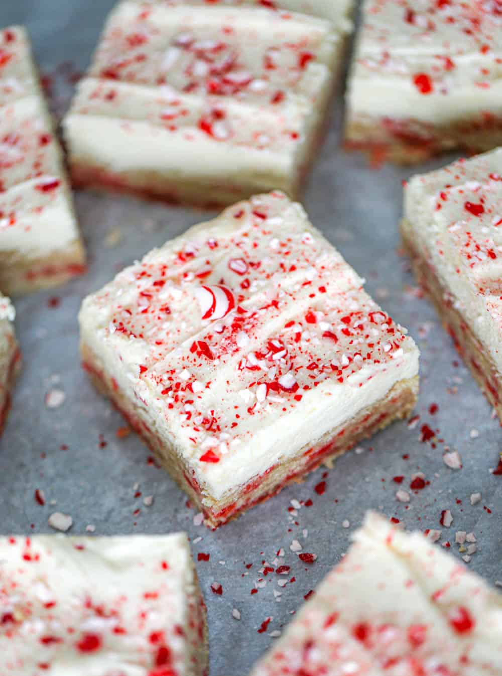 Peppermint Sugar Cookie Bars