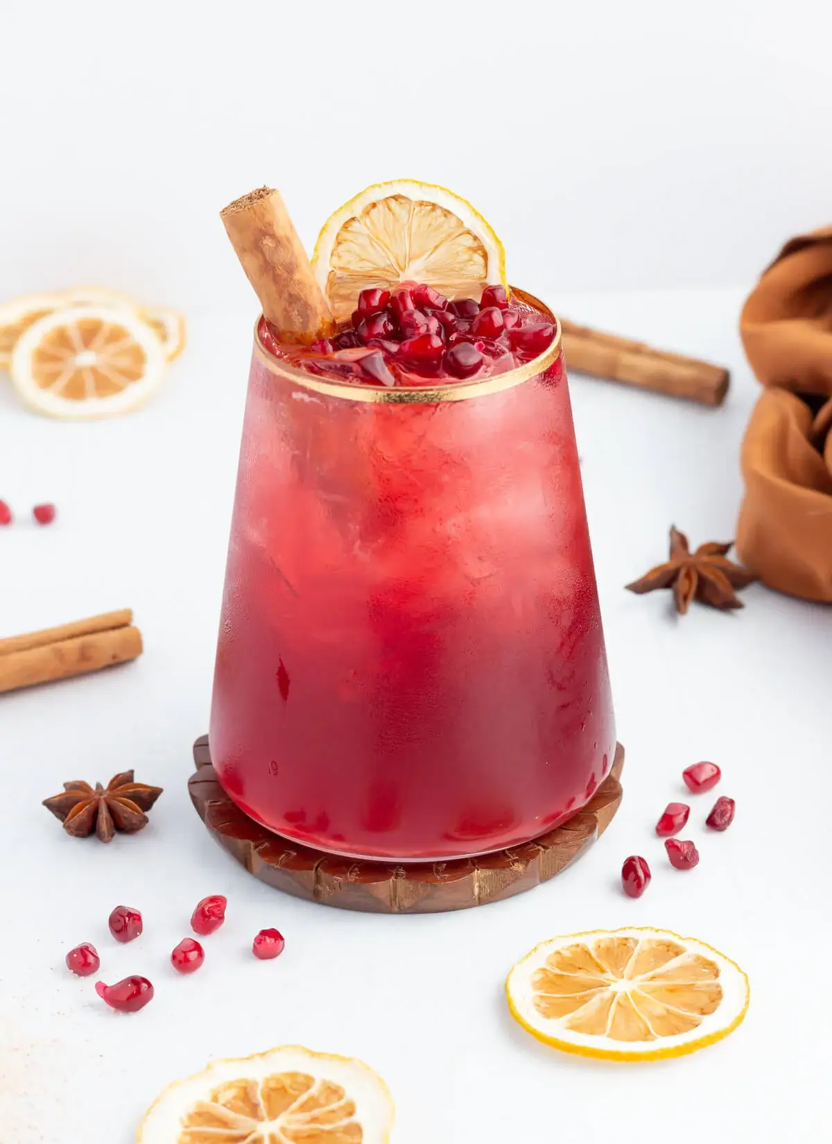 Pomegranate Cinnamon Mocktails