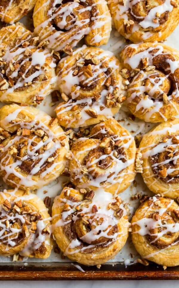 Puff Pastry Cinnamon Rolls
