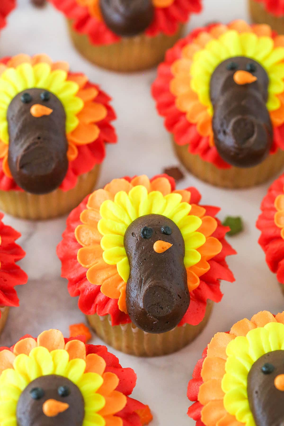Simple Turkey Cupcakes