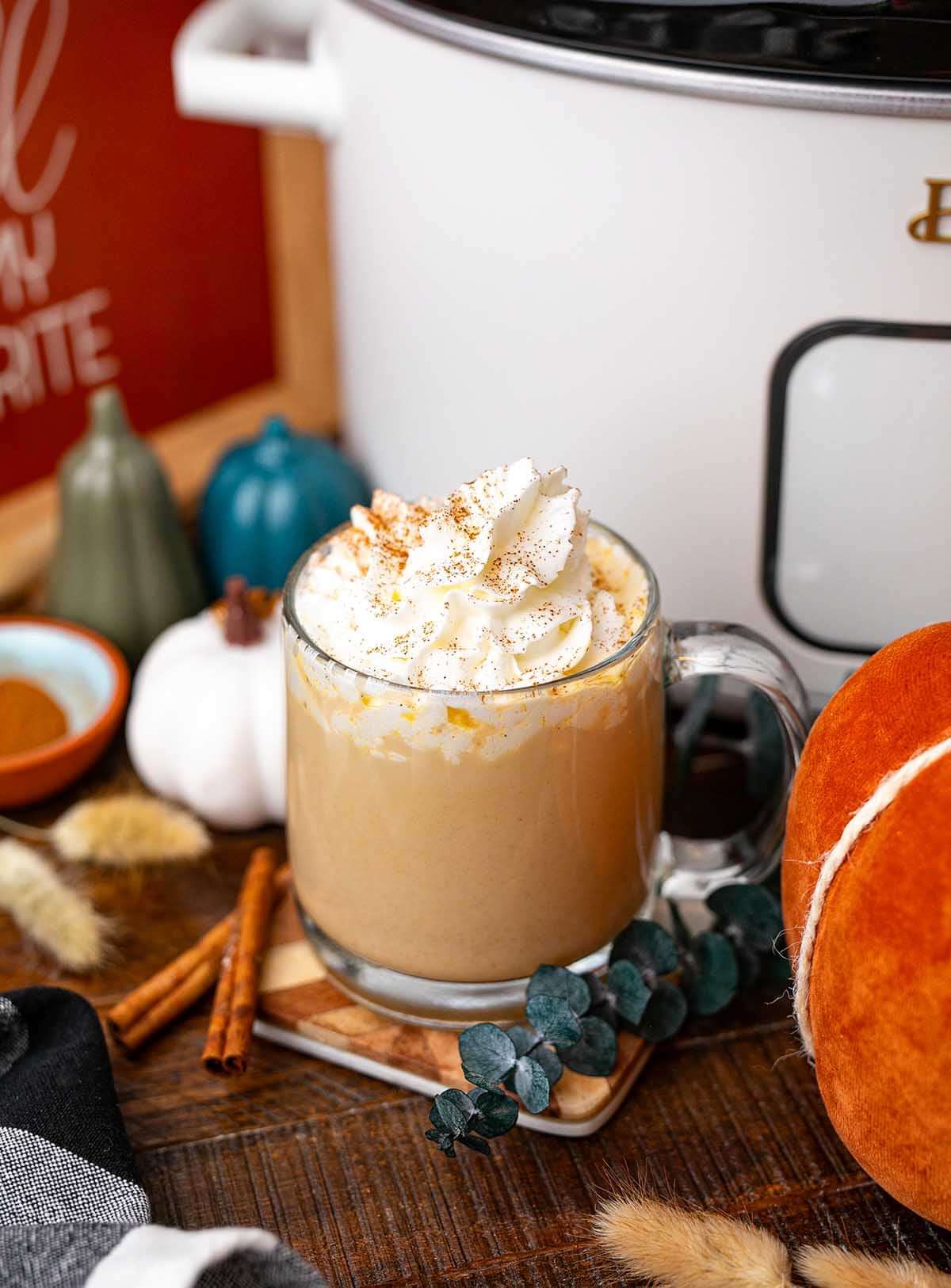 Slow Cooker Pumpkin Spice Latte