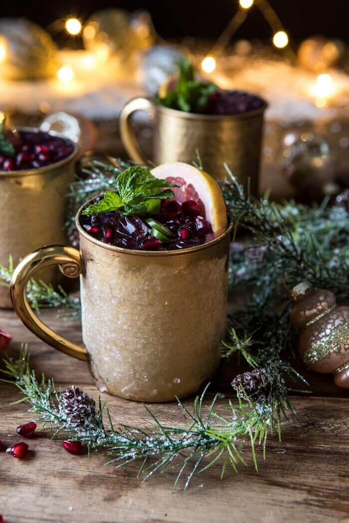 Spicy Pomegranate Moscow Mule