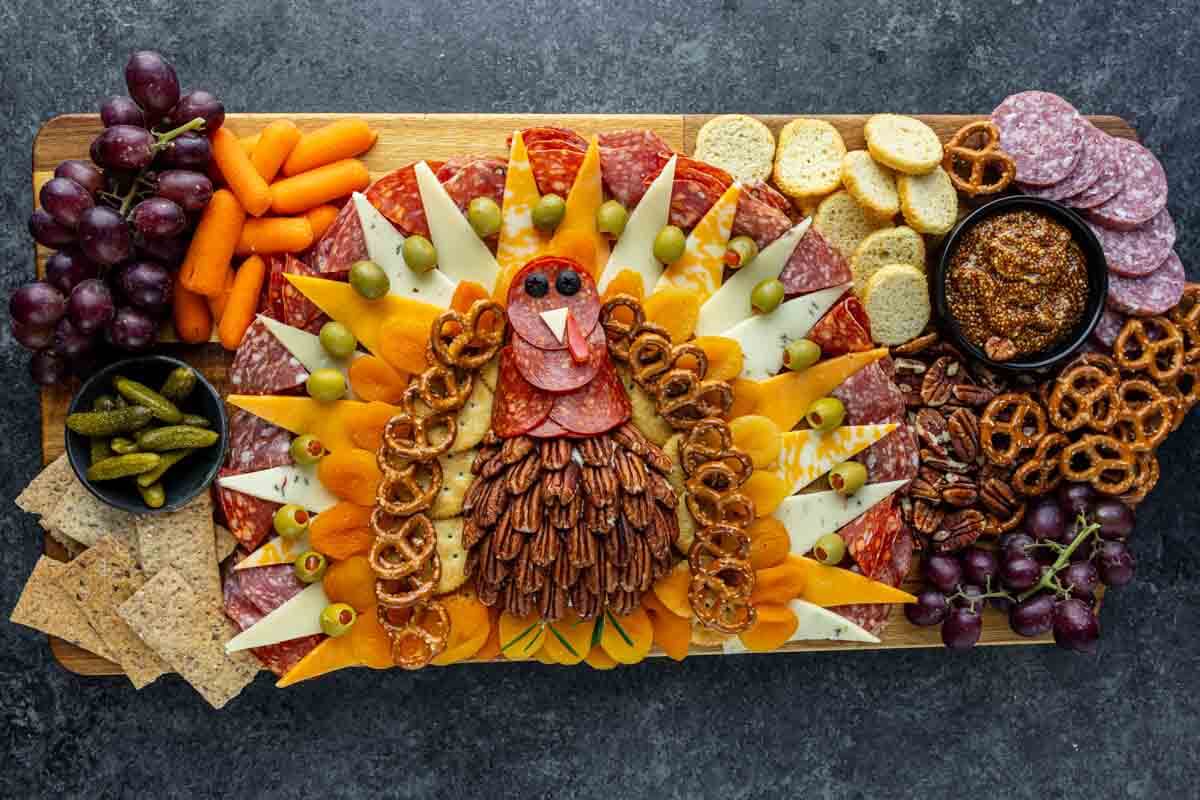 Thanksgiving Charcuterie Board (Turkuterie Board)