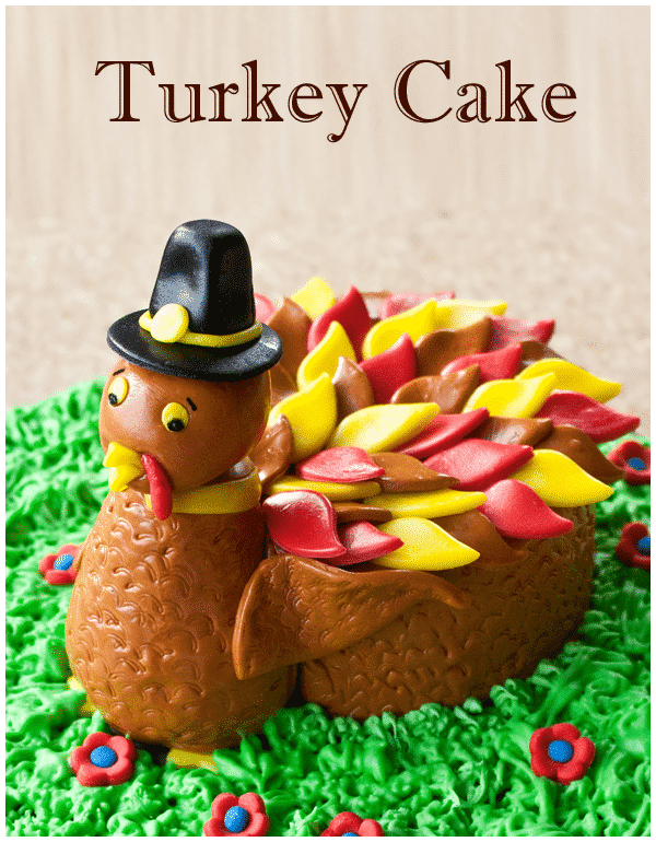 Turkey Cake {Thanksgiving Cake}