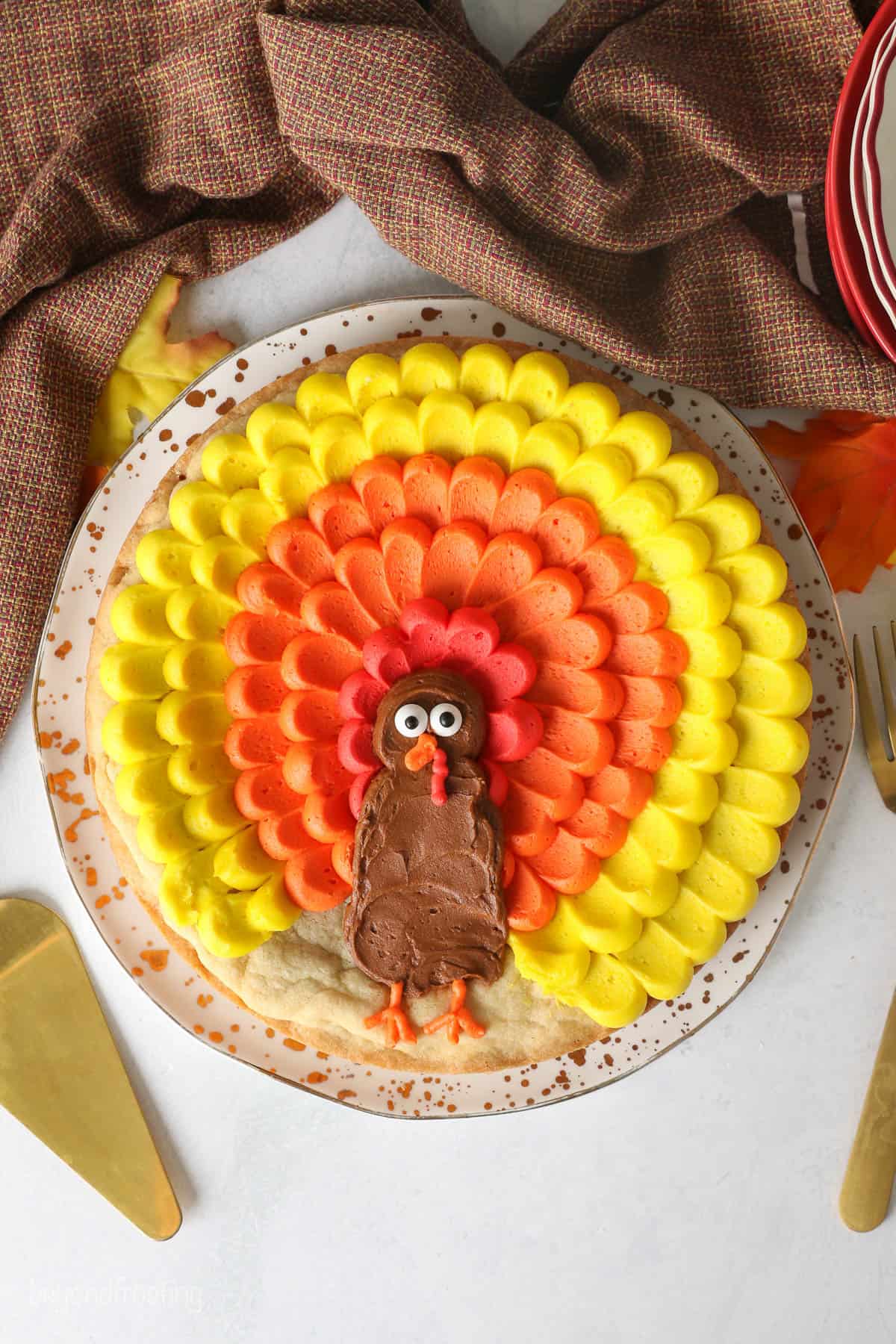 Turkey Cookie Cake