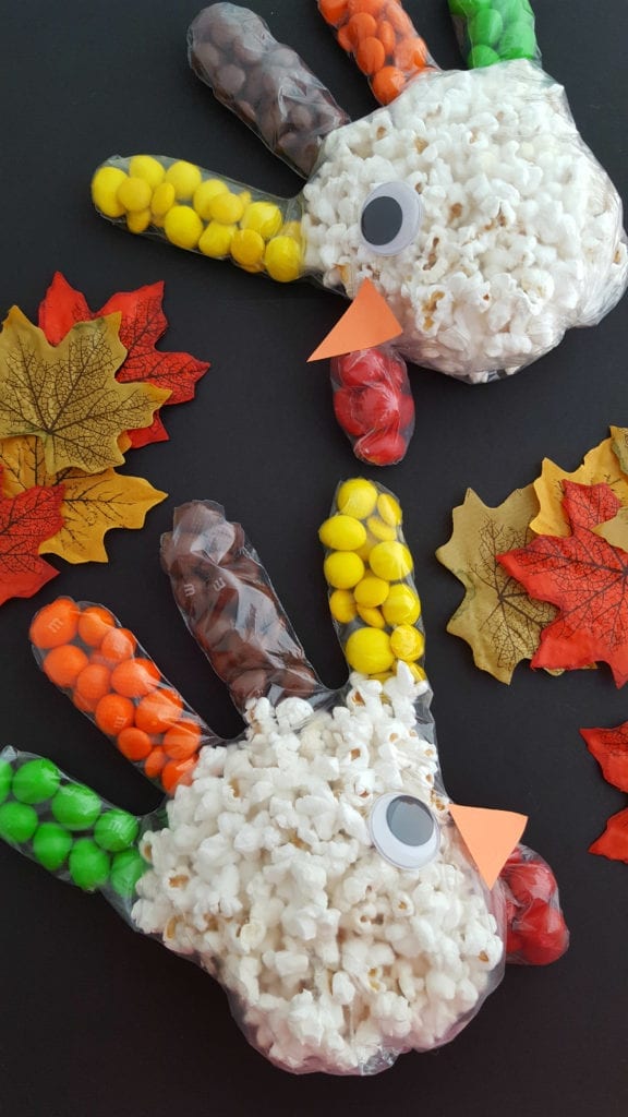 Turkey Popcorn Treat Bags