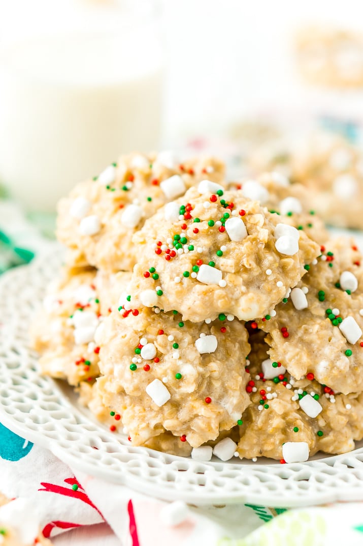 White Hot Chocolate No Bake Cookies