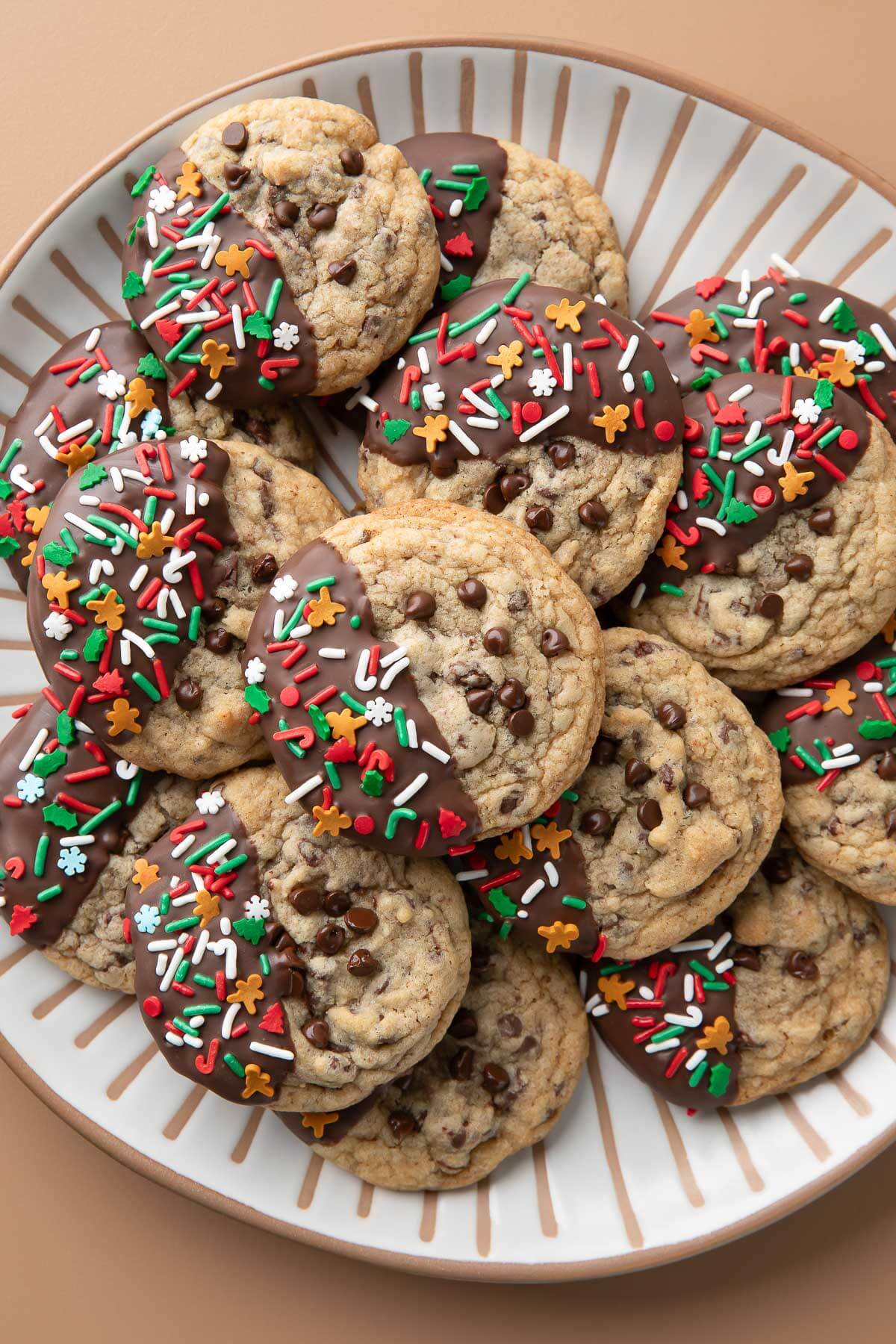 Chocolate Chip Christmas Cookies