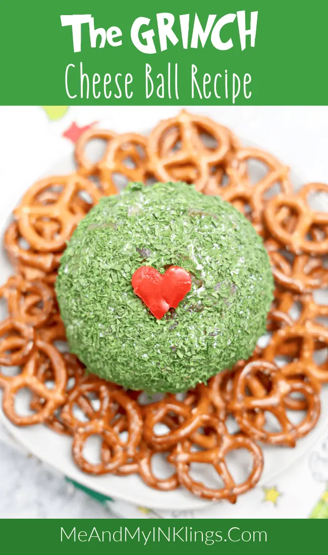 Easy Grinch Cheese Ball Pickle Recipe