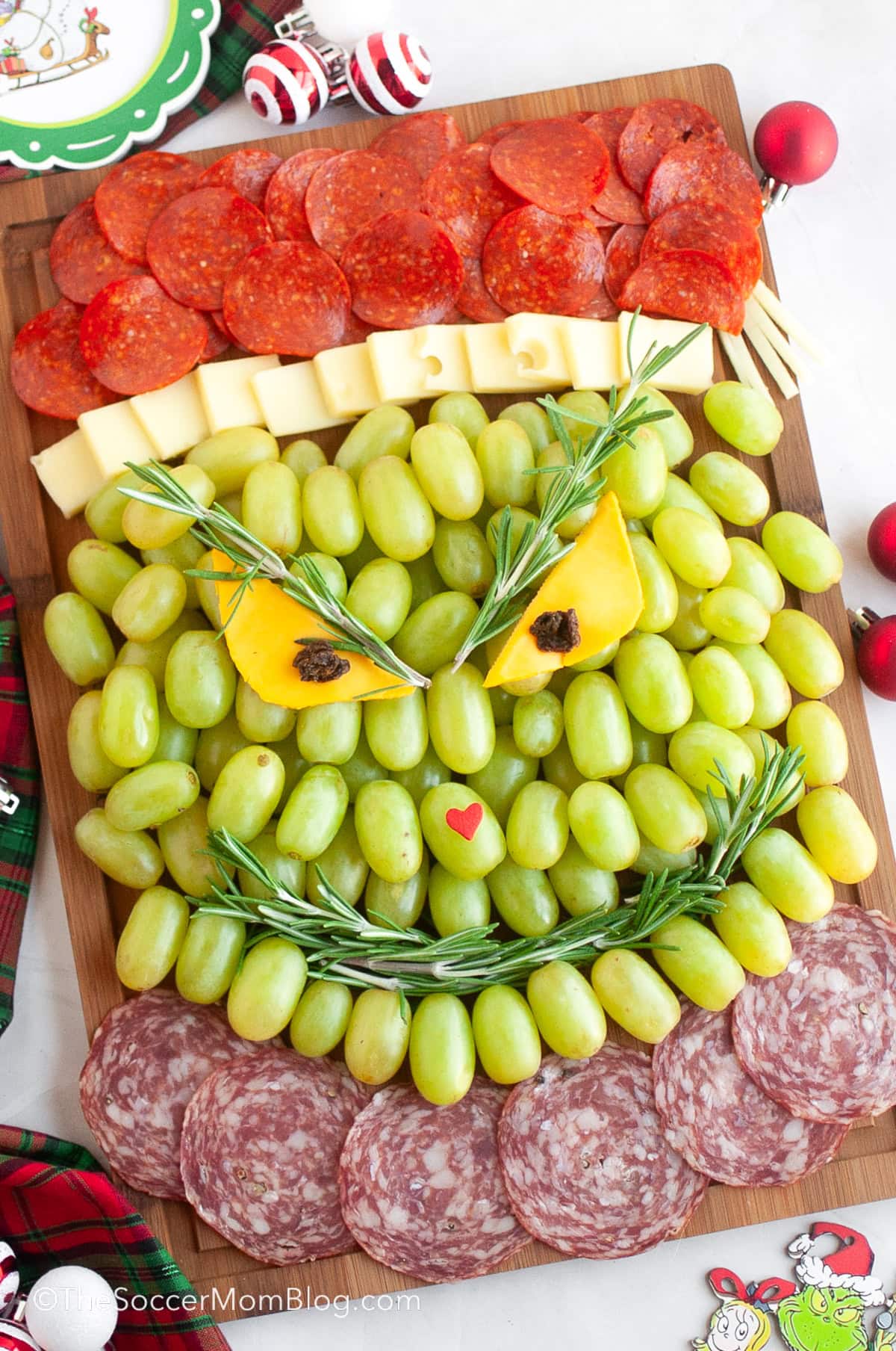 Grinch Charcuterie Board