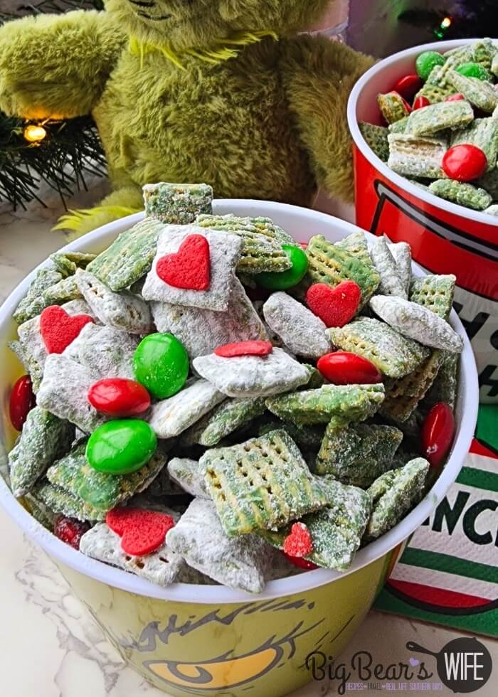 Grinch Chex Mix - Grinch Puppy Chow