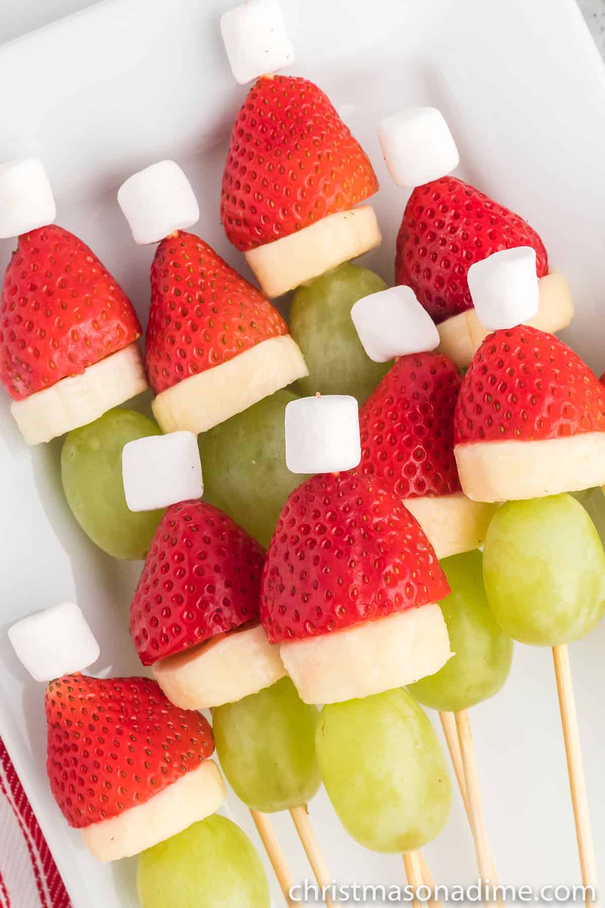Grinch Fruit Kabob
