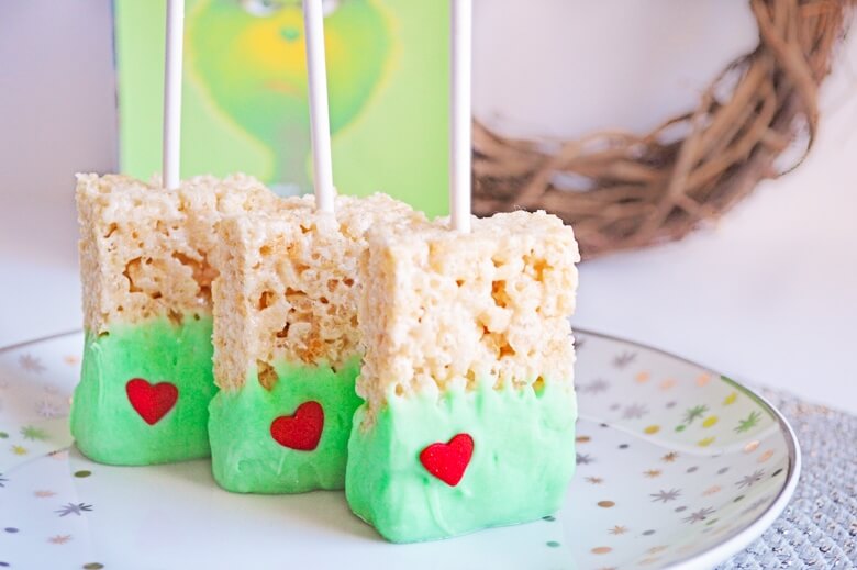 Grinch Rice Krispie Treats