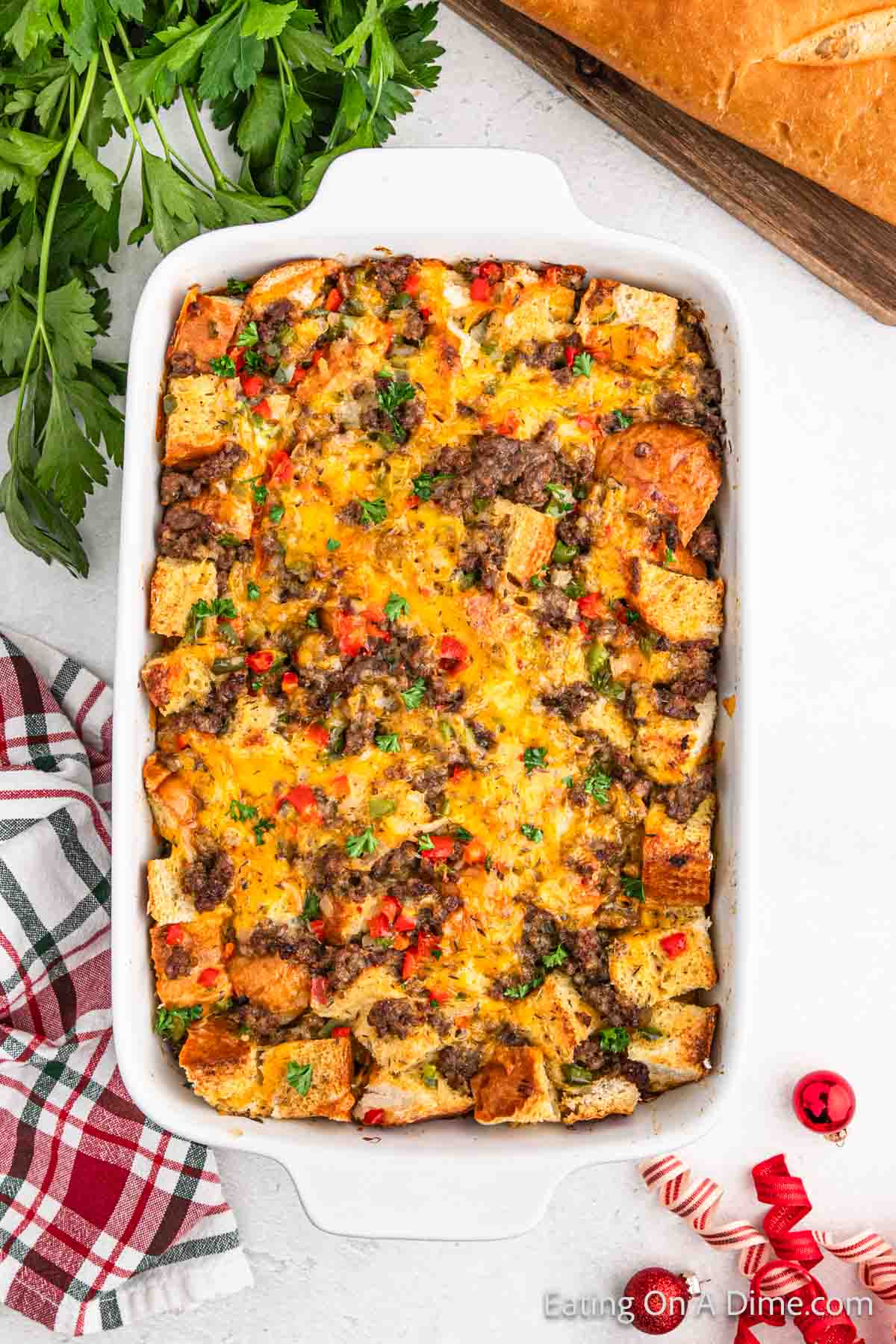 Make-Ahead Christmas Breakfast Casserole