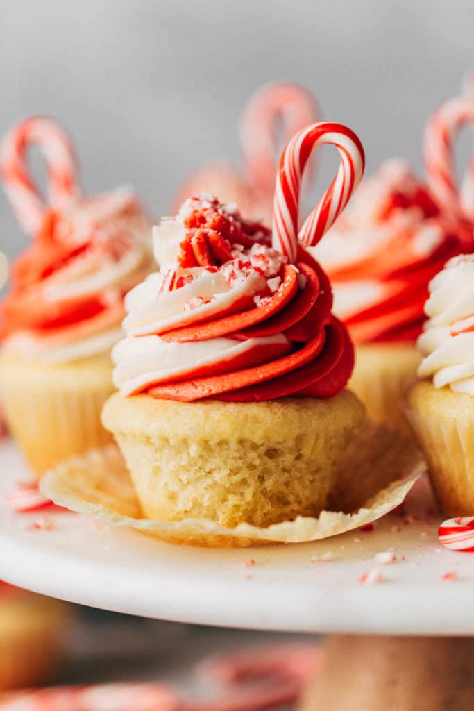 White Chocolate Peppermint Cupcakes