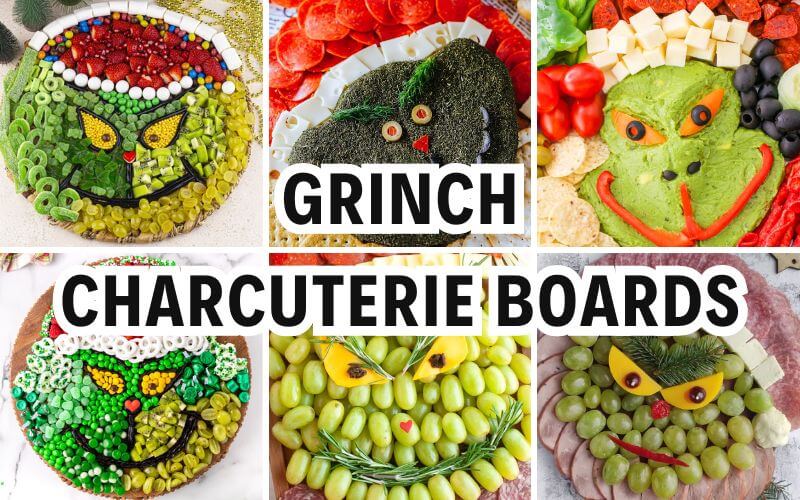 grinch charcuterie boards