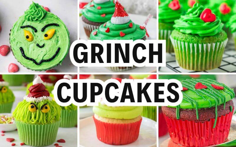 grinch cupcakes