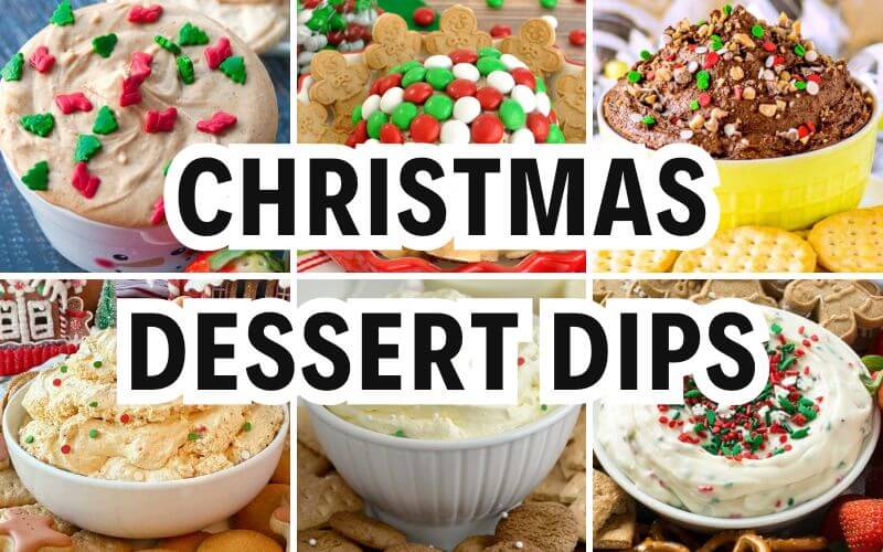christmas dessert dips