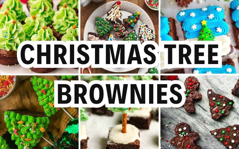 christmas tree brownies