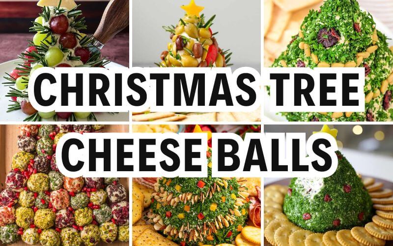 christmas tree cheese balls