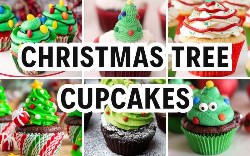 christmas tree cupcakes